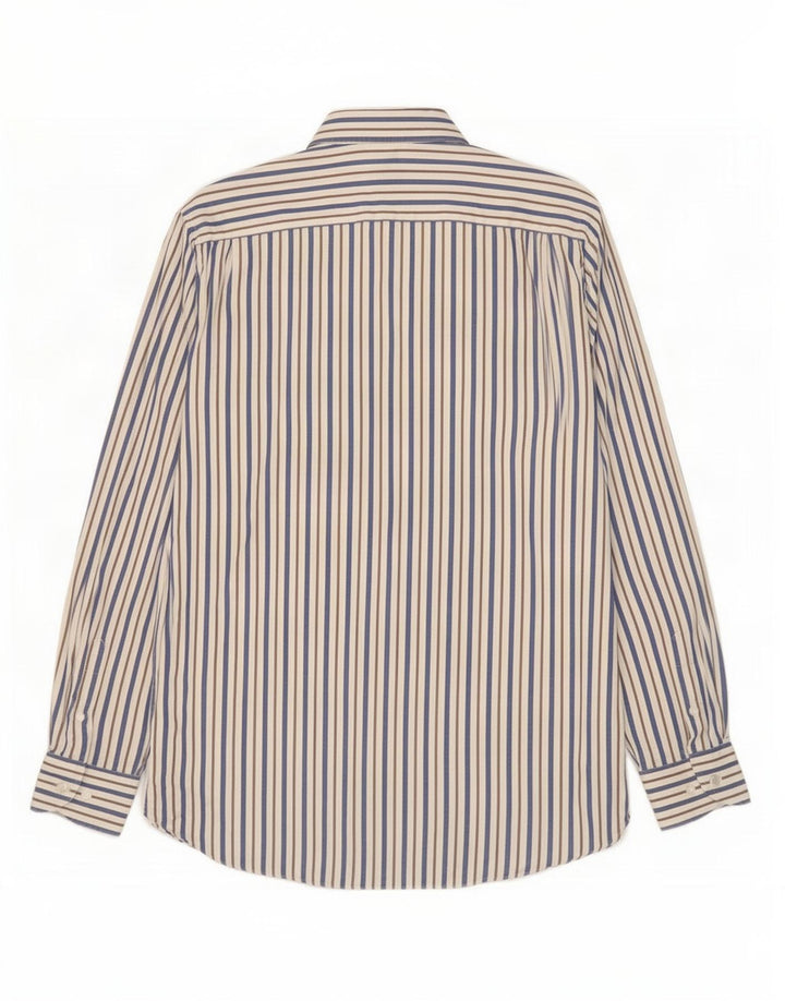 Massimo Dutti Herreskjorte Medium Blå Stribet Bomuld