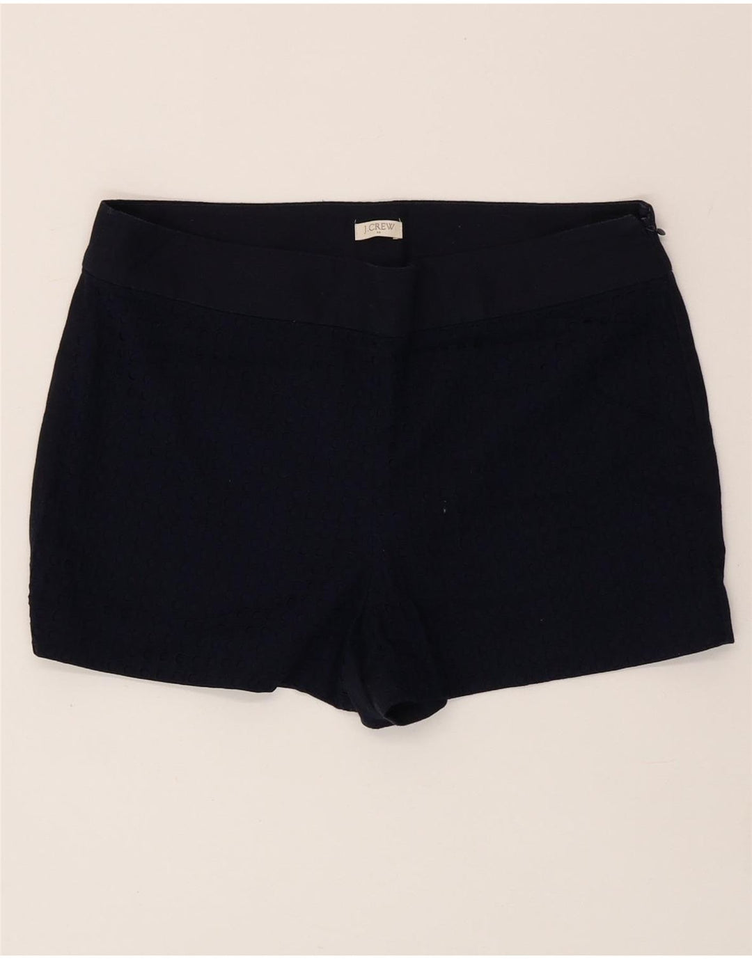 J. Crew Womens Hot Pants US 10 Large W32 Navy Blue Cotton