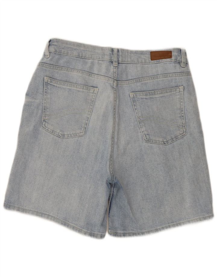 Fat Face Dame Denim Shorts UK 12 Medium W30 Blå Bomuld
