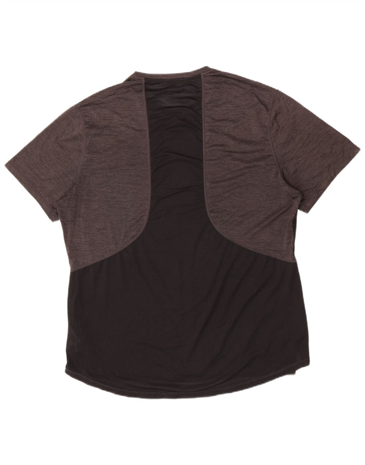 Umbro Herre T-Shirt Top 2XL Grå Colourblock Polyester
