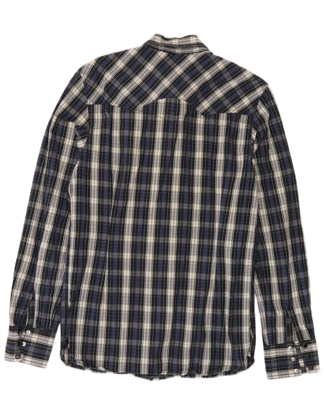 Levi's herreskjorte medium marineblå ternet bomuld