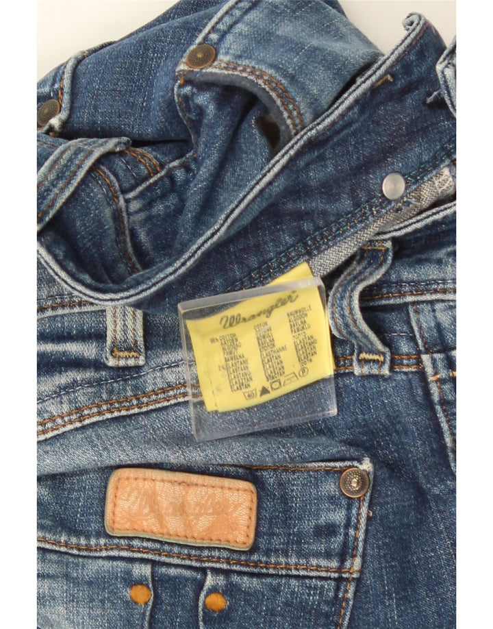 WRANGLER Dame Iris Bootcut Jeans W28 L34 Blå Bomuld