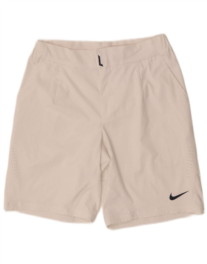 Nike Herre Dri Fit Chino Shorts Medium W30 Hvid Polyester