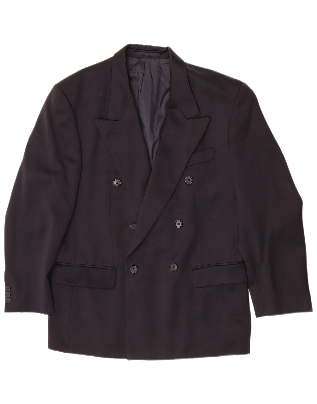 Hugo Boss Herre dobbeltradet blazerjakke EU 48 Medium Navy Blue