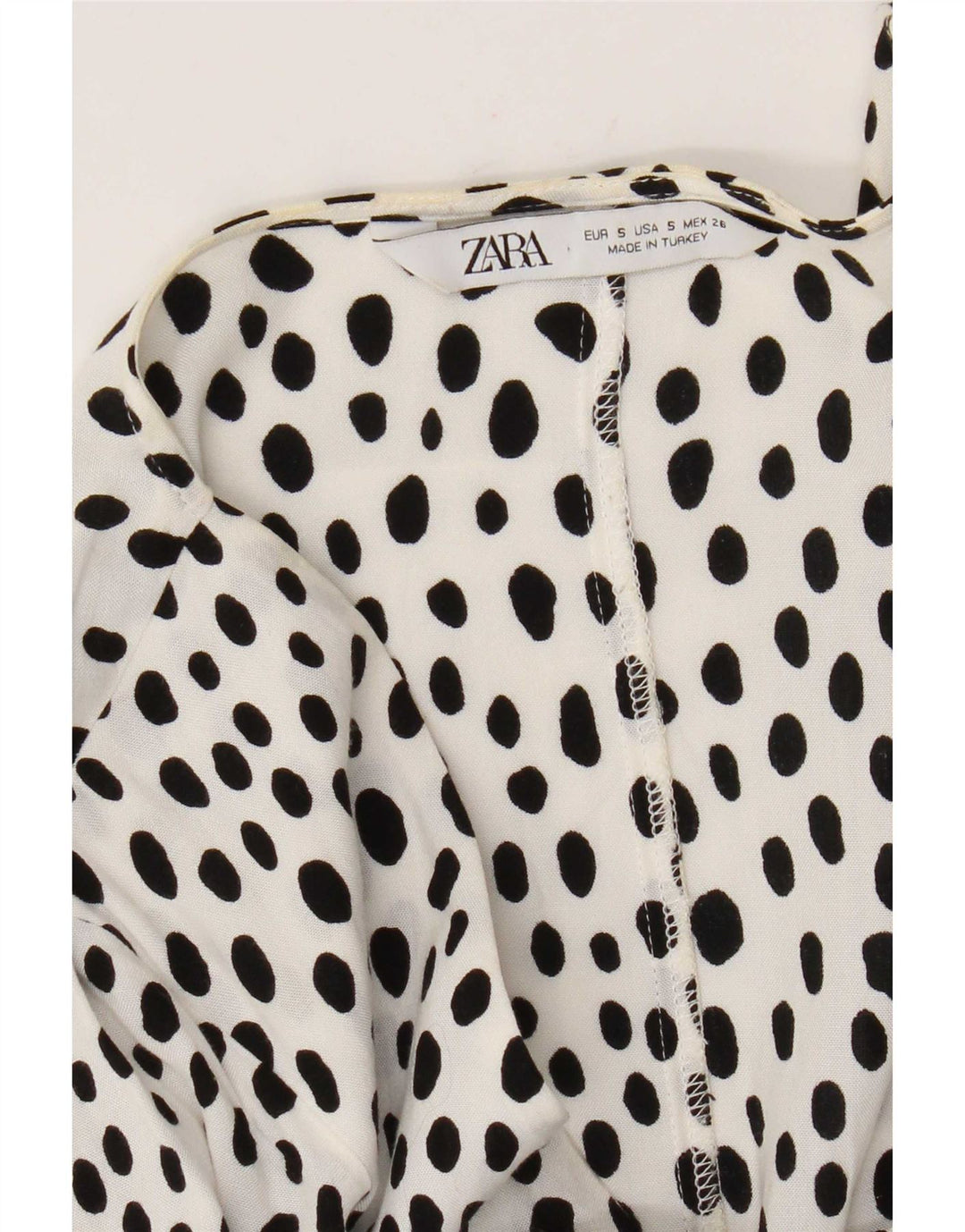 Zara Dame A-Line Kjole UK 10 Small White Flecked