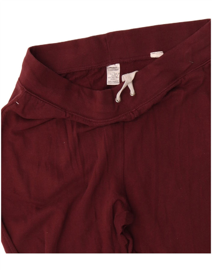 CALVIN KLEIN Herre grafisk træningsdragt Bukser Joggers Large Burgundy