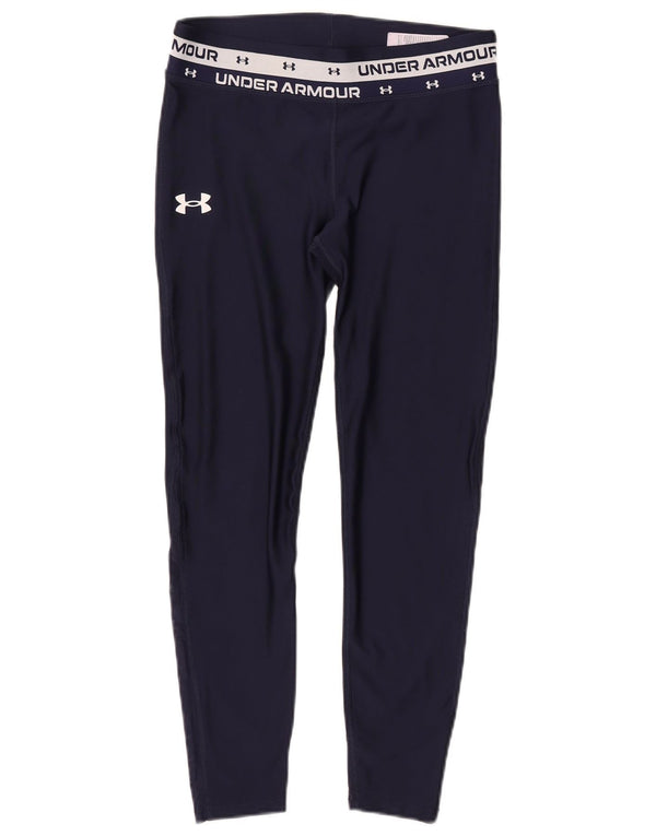 Under Armour piger grafiske leggings 11-12 år store marineblå polyester