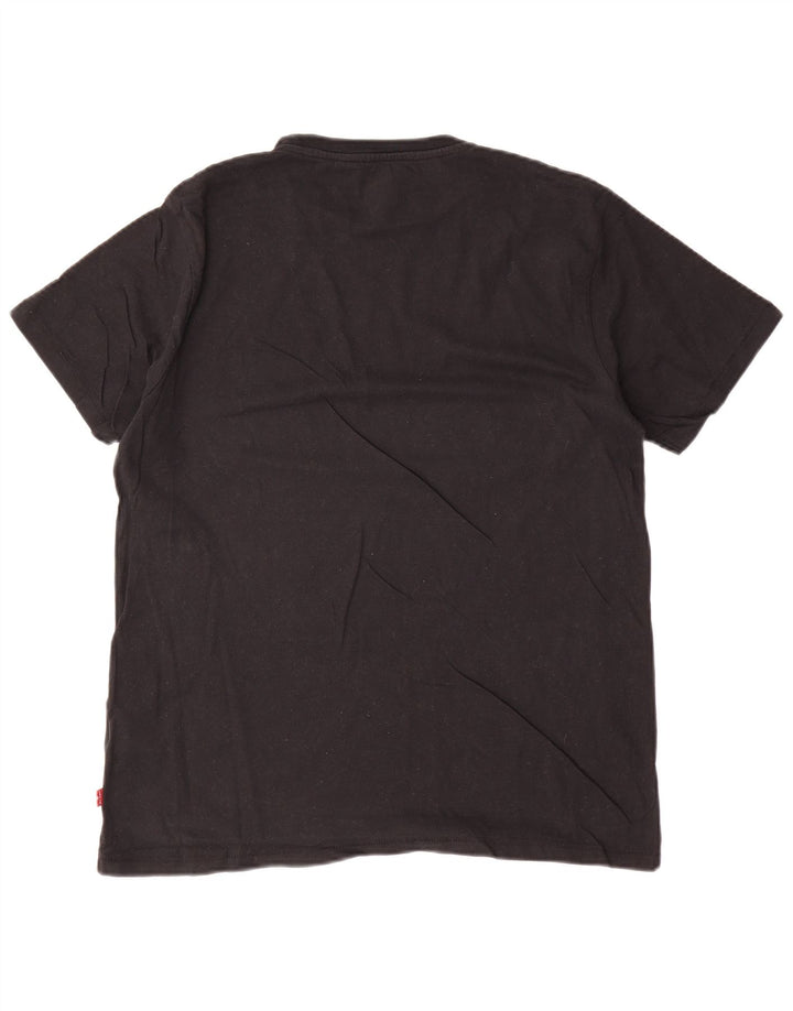 Levi's Herre grafisk T-shirt top mellem sort bomuld
