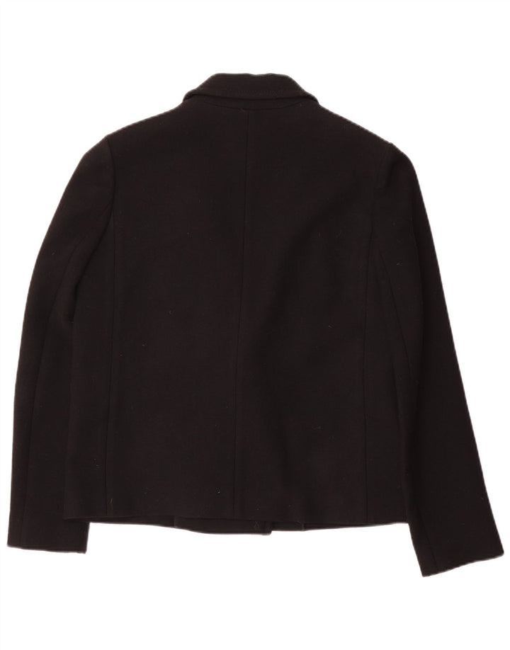 Iceberg Dame Loose Fit Double Breasted Blazer Jacket IT 40 Small Black