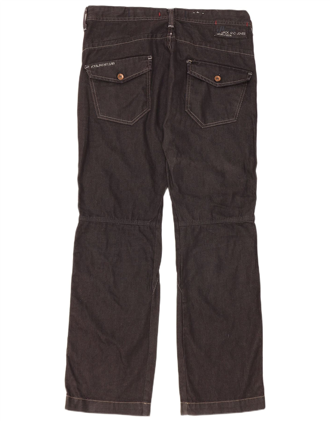 Jack & Jones Herre løse jeans W36 L34 Marineblå bomuld