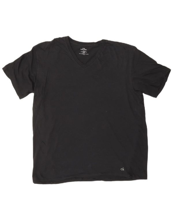 CALVIN KLEIN Herre T-Shirt Top Stor Sort