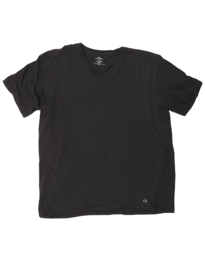 CALVIN KLEIN Herre T-Shirt Top Stor Sort