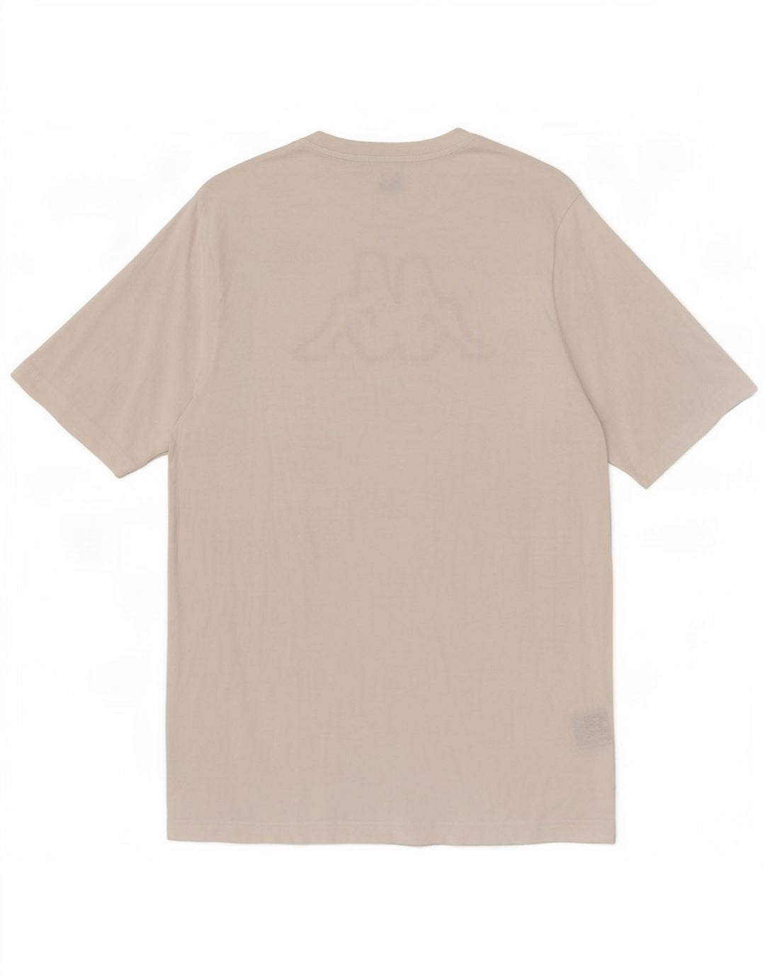 Kappa Herre Grafisk T-Shirt Top Stor Hvid Bomuld