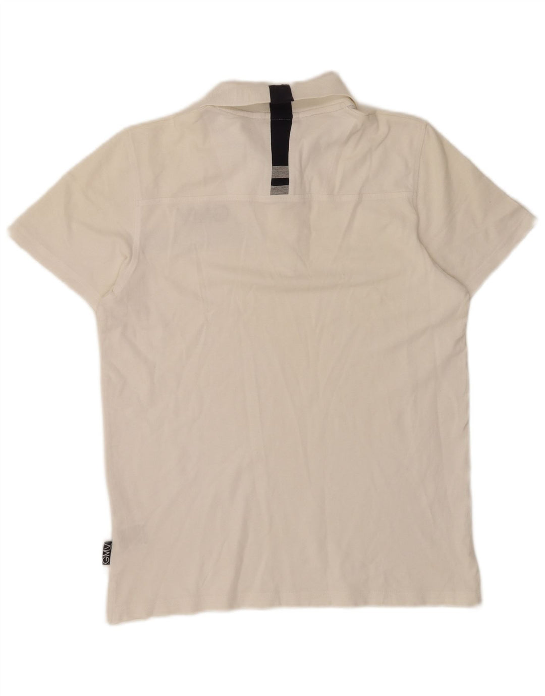 Gianmarco Venturi Herre grafisk poloshirt Medium hvid bomuld
