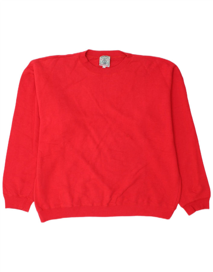 Broadway Herre Sweatshirt Jumper Stor Rød Bomuld