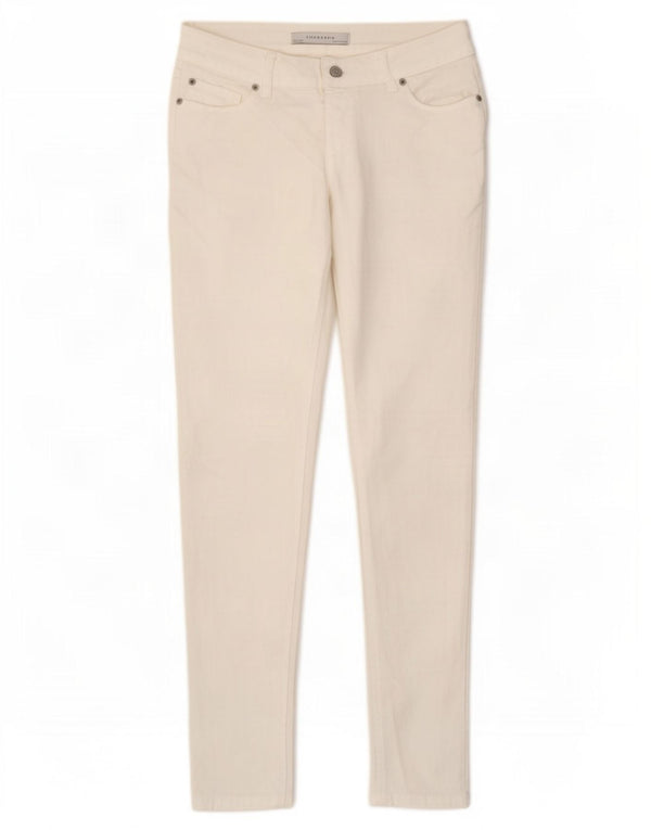 Zara Dame Skinny Jeans EU 40 Medium W30 L30 Hvid Bomuld
