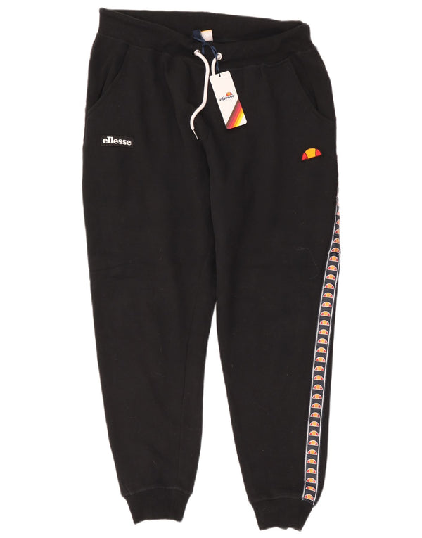 Ellesse Herre grafisk træningsdragt Bukser Joggers Large Sort Bomuld