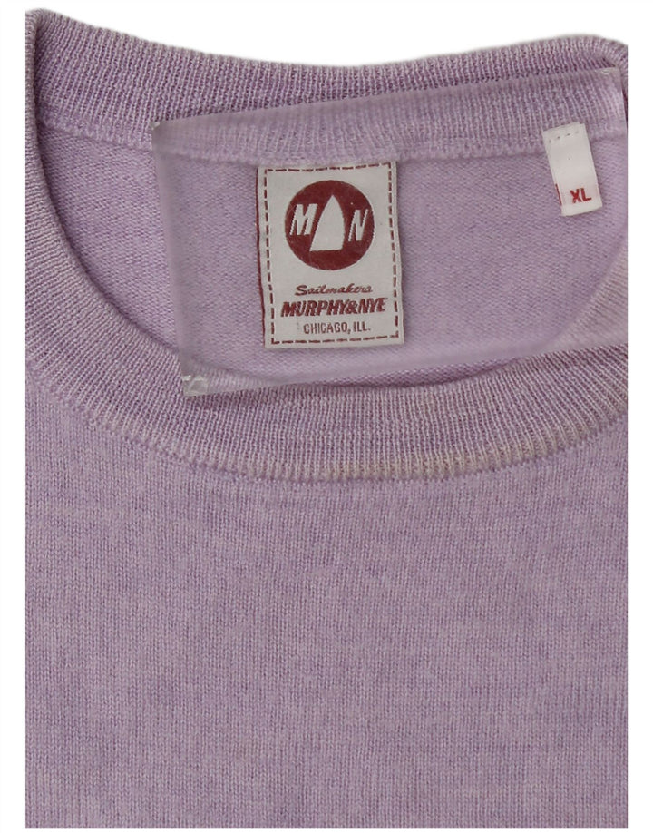 Murphy & Nye Herre Sailmakers Crew Neck Jumper Sweater XL Lilla