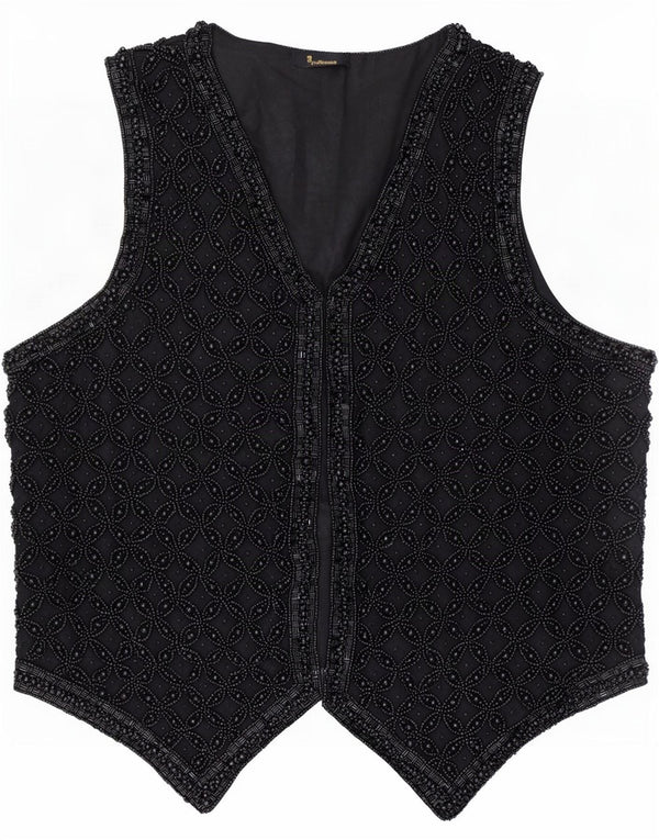 Vintage damevest UK 14 Medium Black