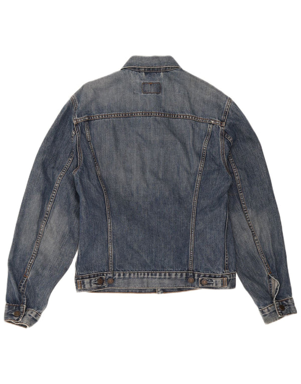 Levi's Dame denimjakke UK 14 Stor Blå Bomuld