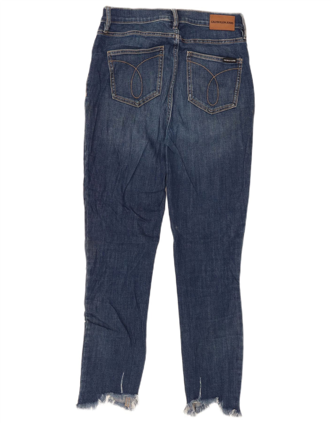 CALVIN KLEIN Dame Skinny Jeans US 4 XS W27 L26 Blå Bomuld