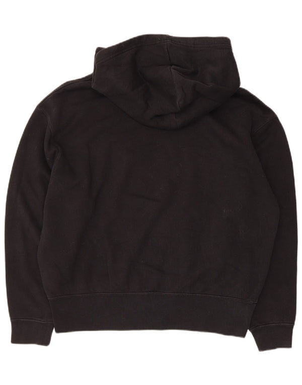 Nike oversized hættetrøje til kvinder UK 6 XS Sort bomuld
