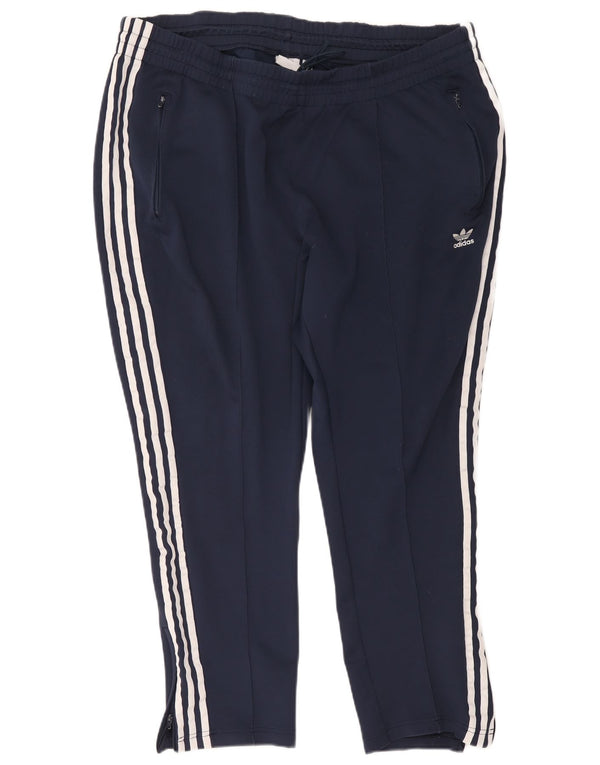 Adidas træningsdragt bukser til kvinder UK 28/30 3XL marineblå bomuld