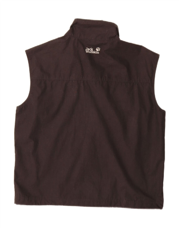 Jack Wolfskin Herre Ærmeløs træningsdragt Topjakke UK 36/38 Medium Sort