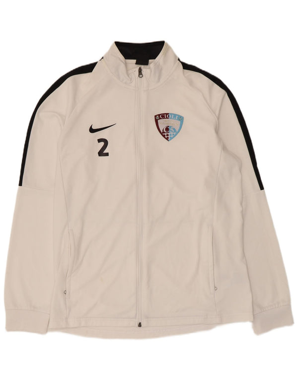 Nike Herre Dri Fit Grafisk træningsdragt Topjakke Stor hvid Colourblock