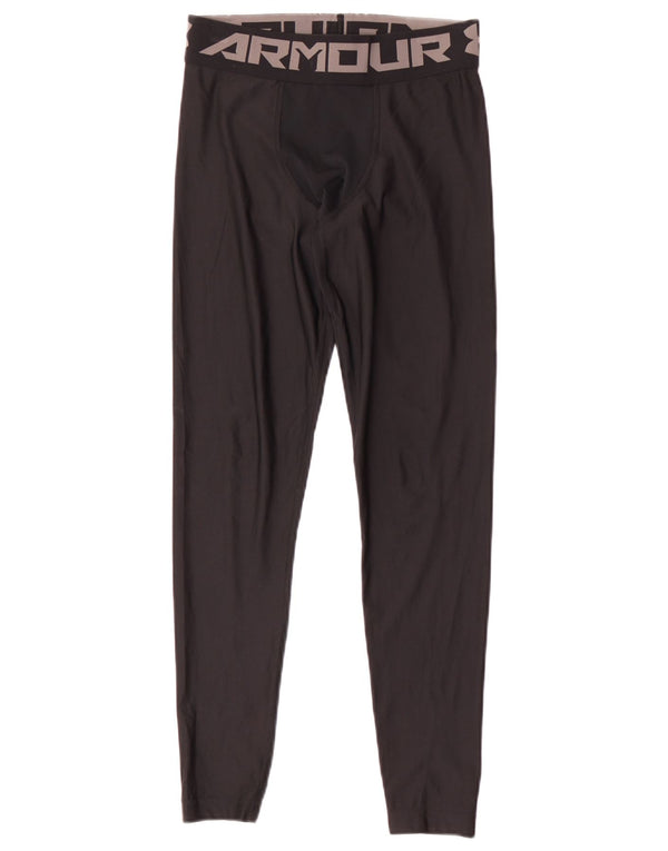 Under Armour Boys Grafiske Leggings 9-10 år Medium Sort Polyester
