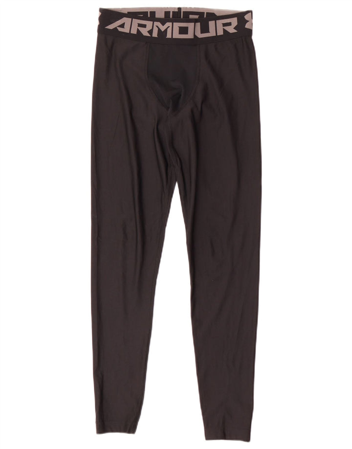 Under Armour Boys Grafiske Leggings 9-10 år Medium Sort Polyester