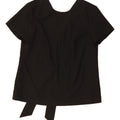 BANANA REPUBLIC Womens Crop Blouse Top UK 10 Small Black Polyester Vintage Banana Republic and Second-Hand Banana Republic from Messina Hembry 