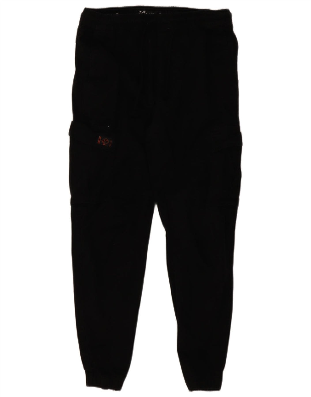 Zara Herre Joggers Cargo Bukser Medium W30 L27 Sort Bomuld