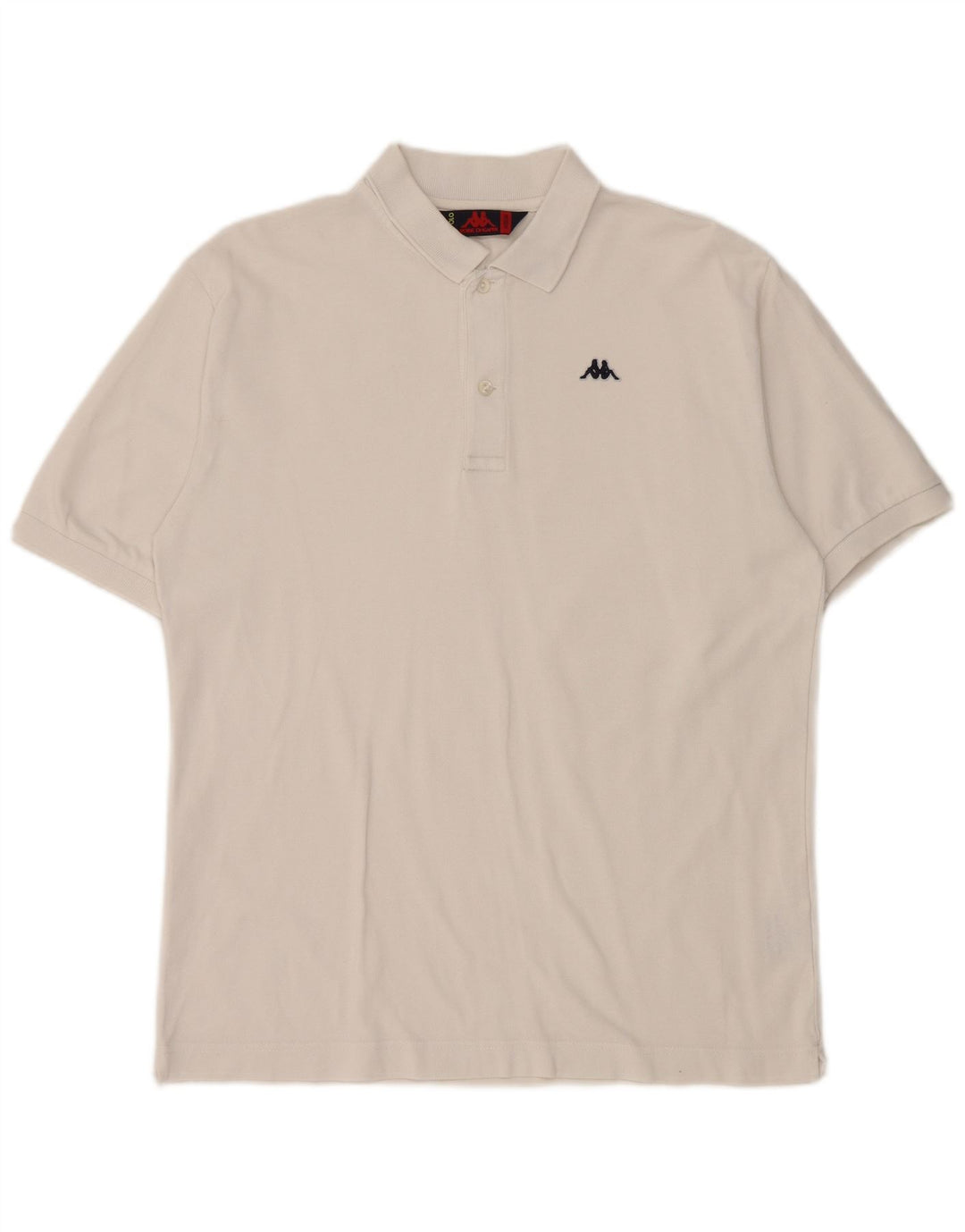 Kappa herre poloshirt Medium hvid bomuld