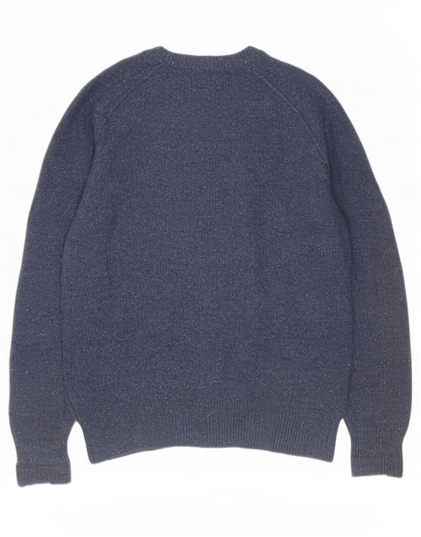 Gap Herre Crew Neck Jumper Sweater Medium Navy Blue Flecked Uld