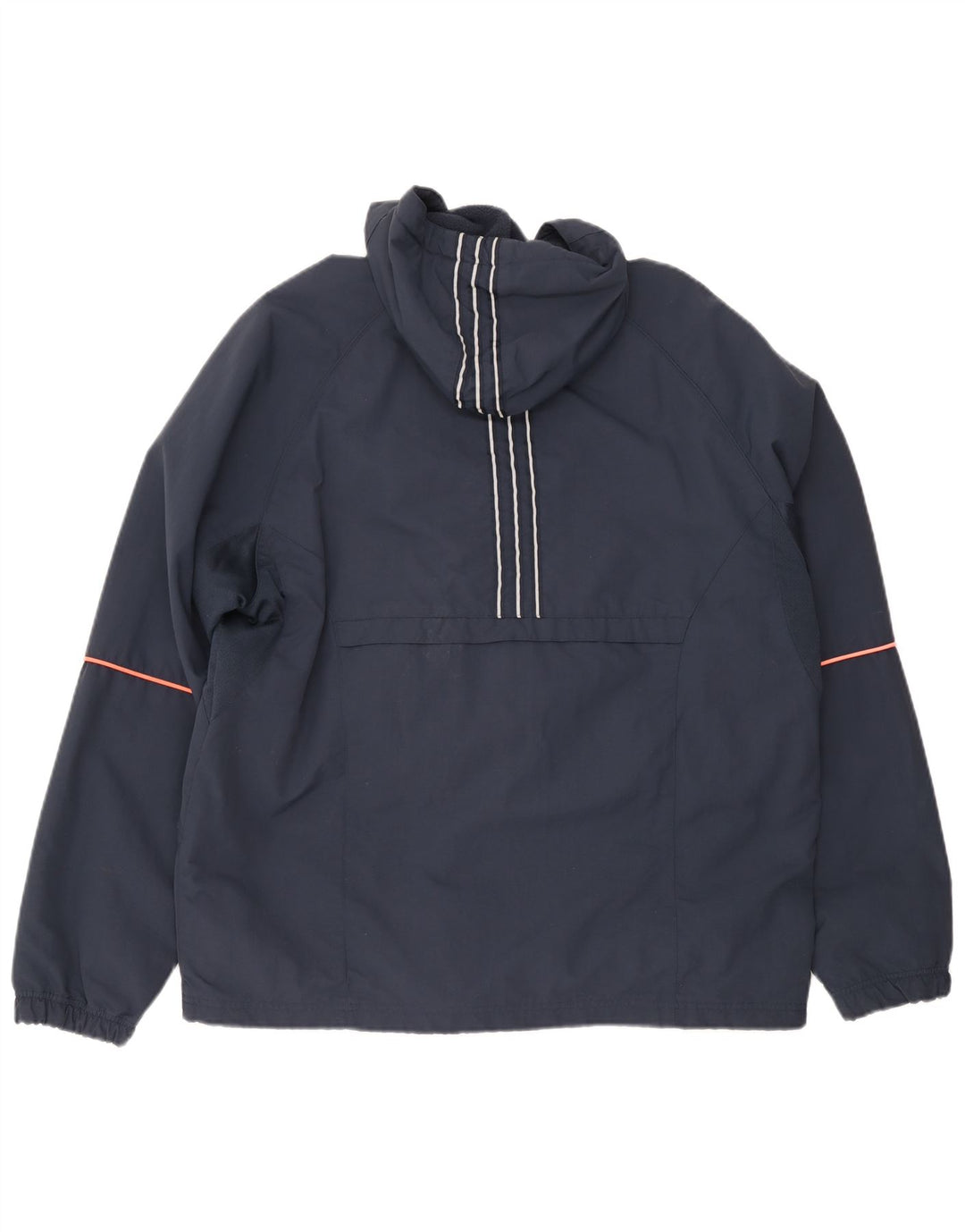Adidas Herre Hættejakke Anorak UK 42/44 Large Navy Blue Polyester
