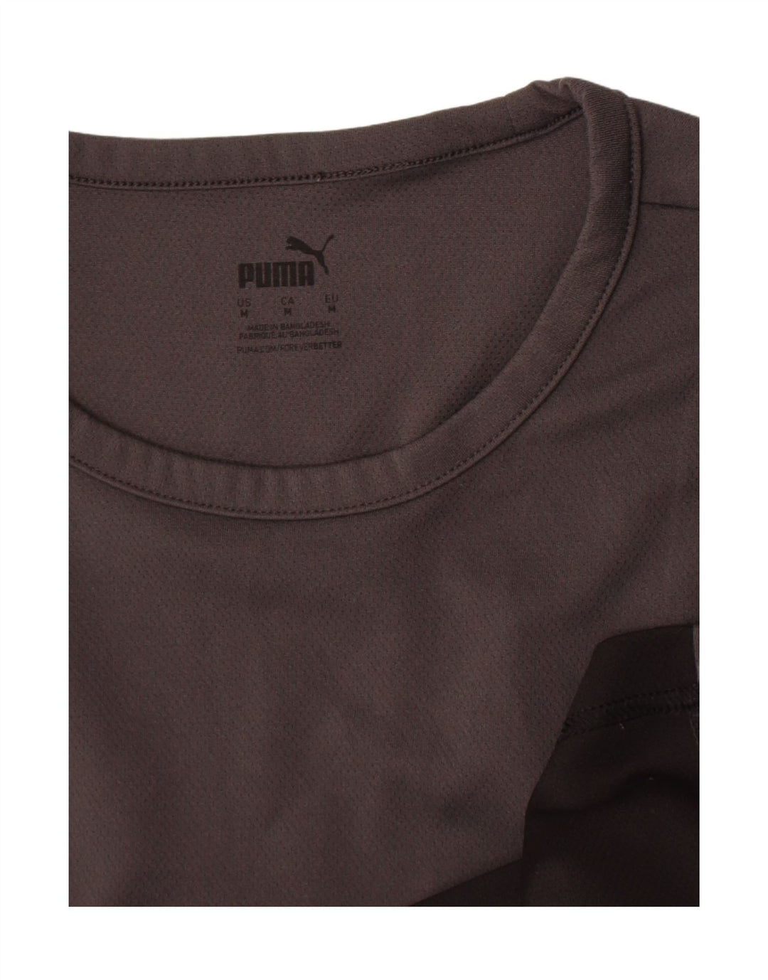 Puma Herre T-Shirt Top Medium Grey Colourblock