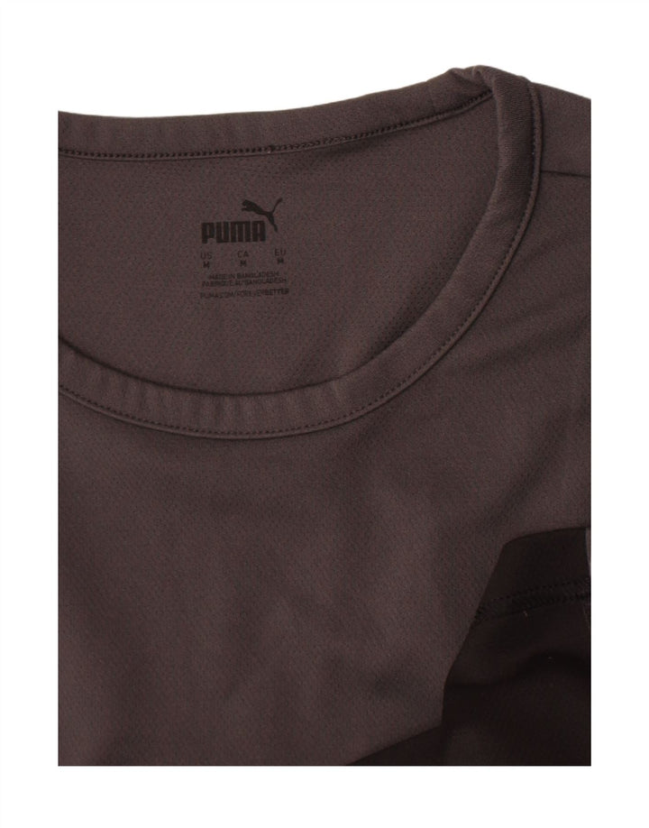 Puma Herre T-Shirt Top Medium Grey Colourblock