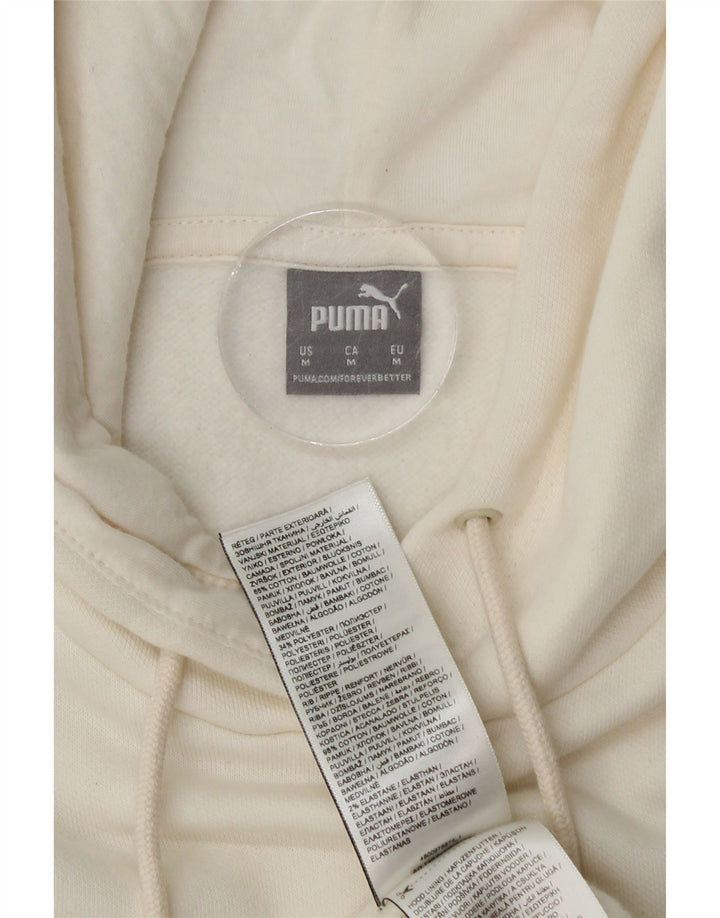Puma hættetrøje til kvinder UK 14 Medium hvid bomuld
