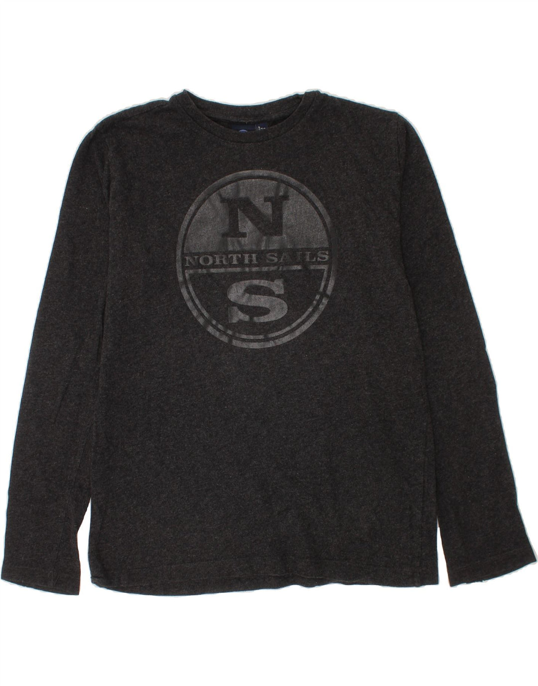 NORTH SAILS Boys Graphic Top Long Sleeve 11-12 Years Grey Vintage North Sails and Second-Hand North Sails from Messina Hembry 
