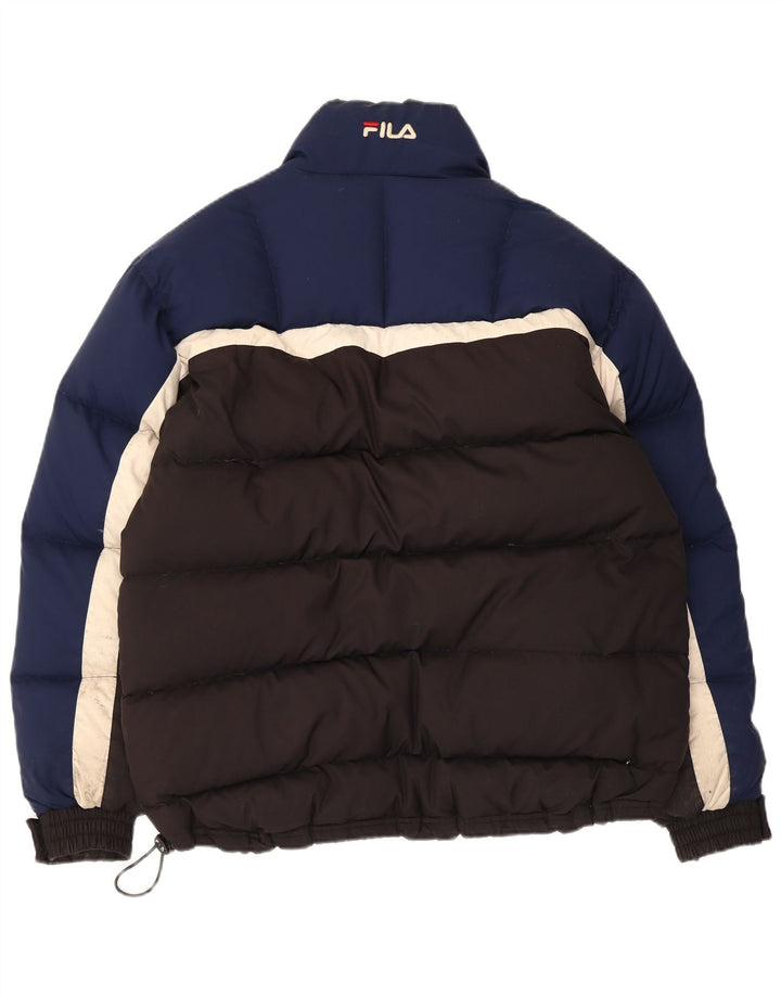 Fila Polstret jakke til mænd UK 36 Small Black Colourblock Polyester
