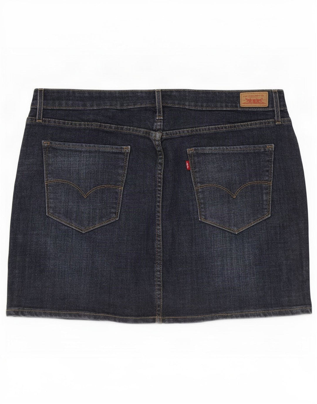 Levi's Dame Mini Denim Nederdel US 16 XL W36 Blå Bomuld