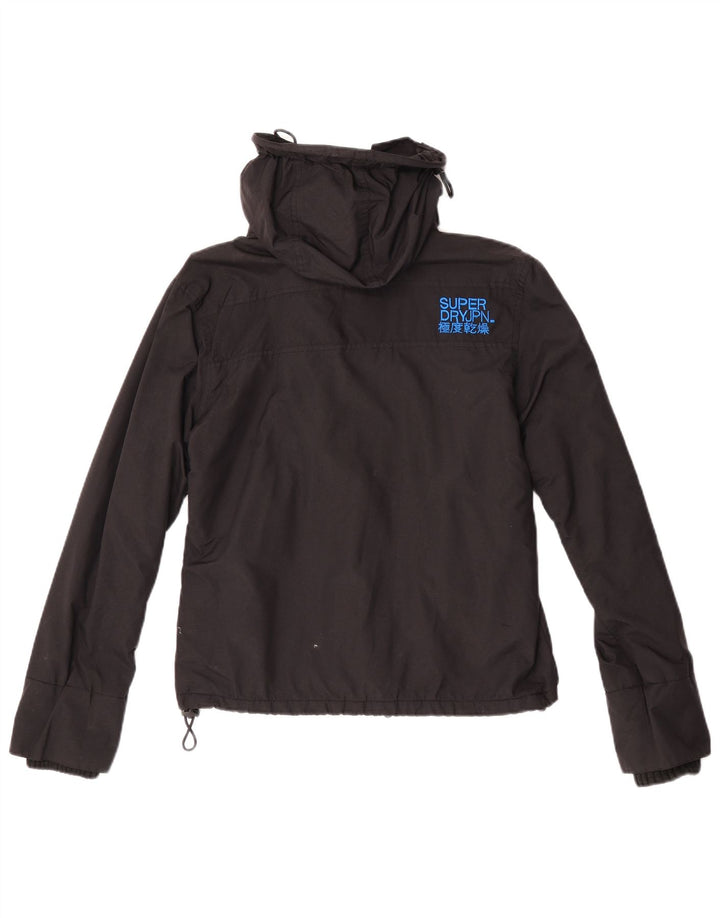 Superdry Graphic Windbreaker Jacket til kvinder UK 14 Medium Black