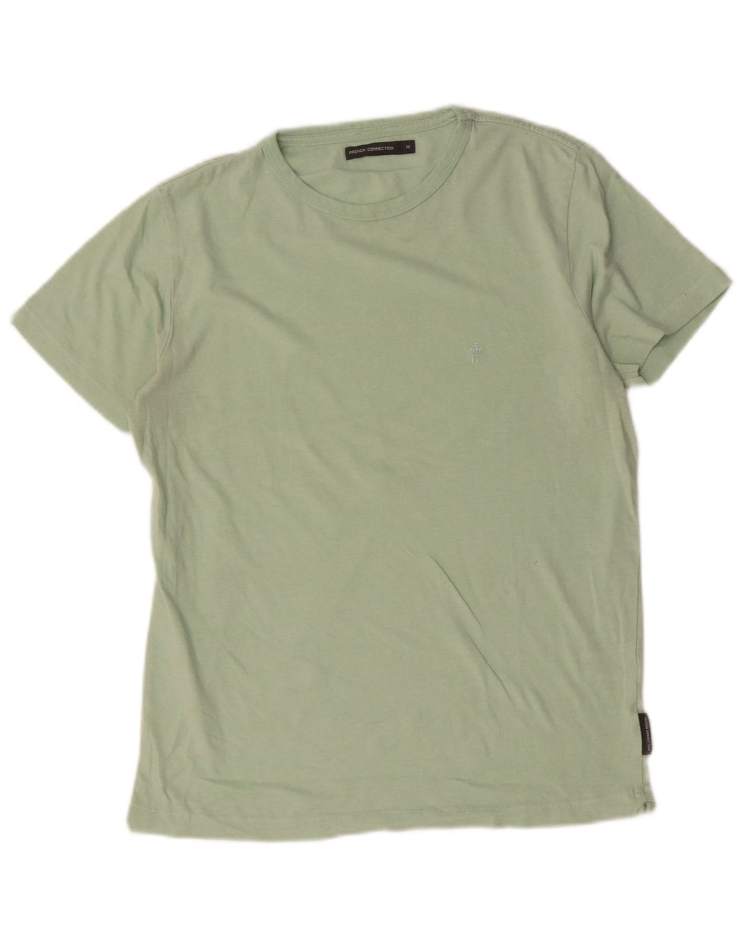 French Connection Herre T-Shirt Top Medium Grøn Bomuld