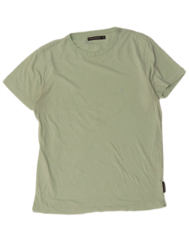 French Connection Herre T-Shirt Top Medium Grøn Bomuld