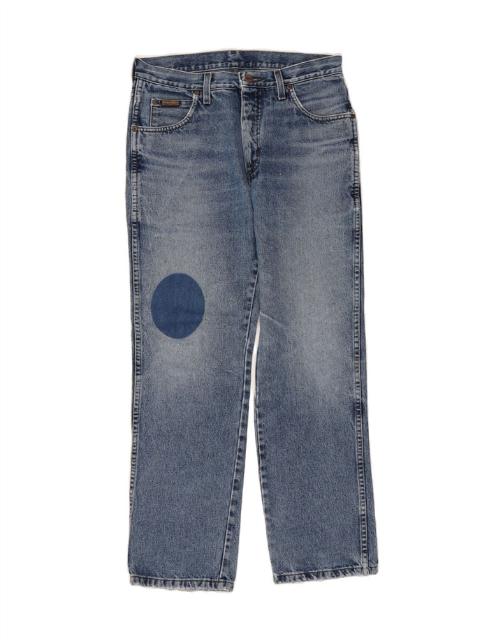 WRANGLER Mens Texas Straight Jeans W32 L30 Blue Cotton Vintage Wrangler and Second-Hand Wrangler from Messina Hembry 