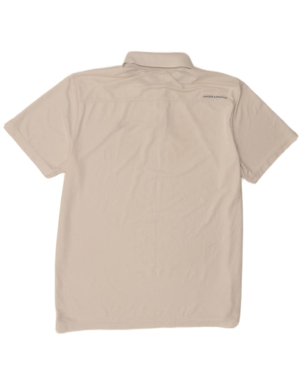 Under Armour Herre Polo Shirt Large White