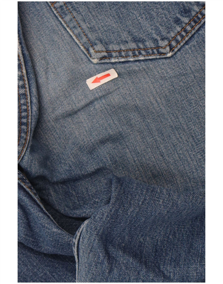 Levi's Dame 501 Distressed Straight Jeans W31 L32 Blå Bomuld