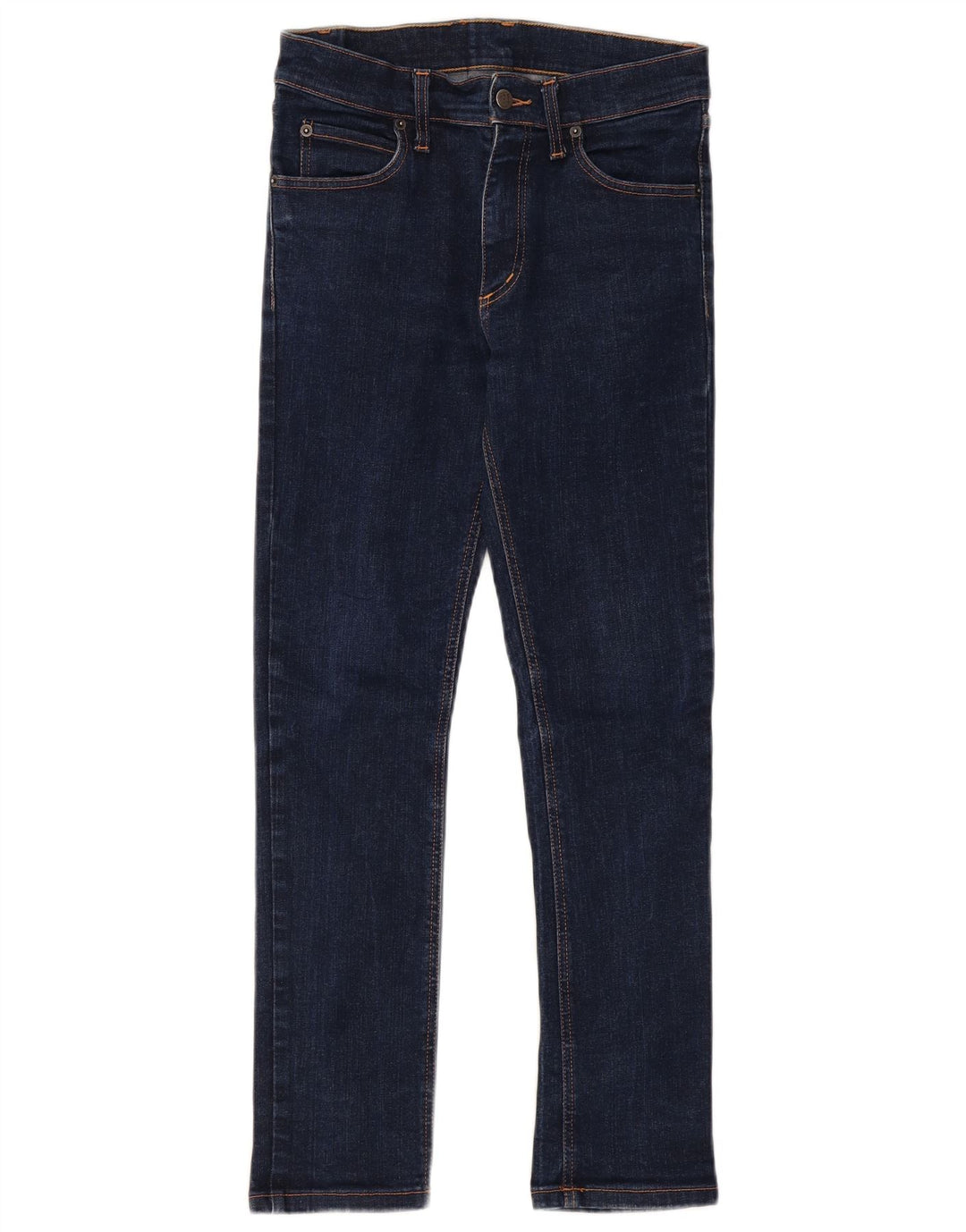 BILLIG MANDAG Dame Skinny Jeans W33 L28 Marineblå Bomuld