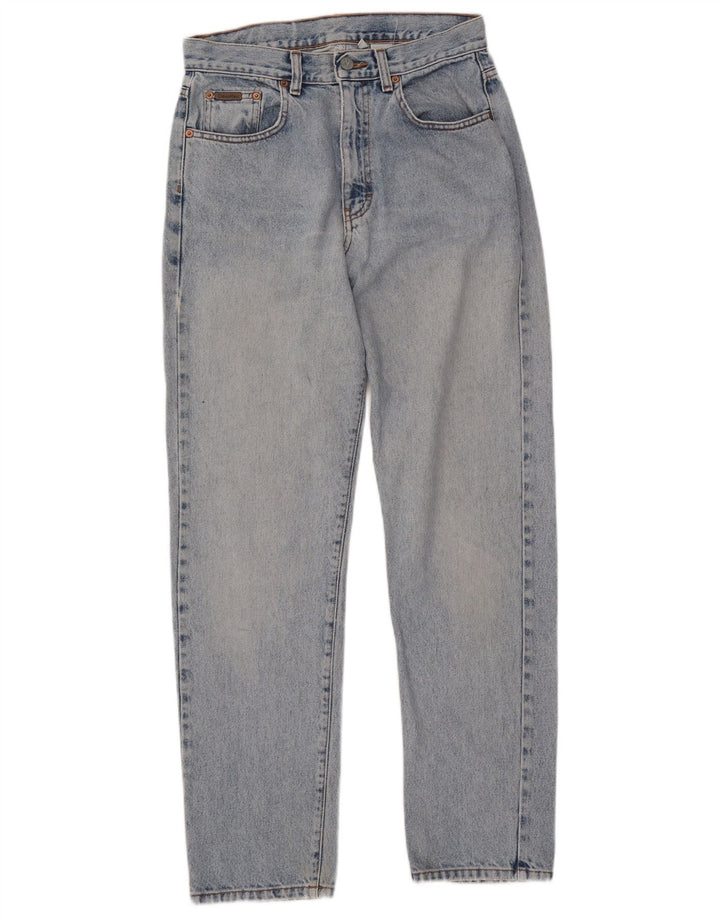 CALVIN KLEIN Dame Straight Jeans US 8 Medium W30 L32 Blå Bomuld